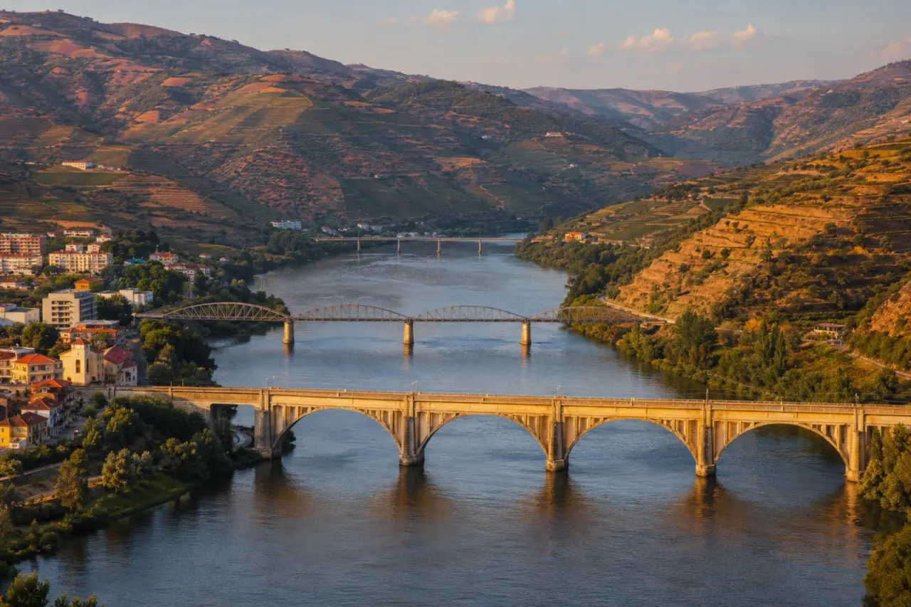Douro river bridges in Portugal